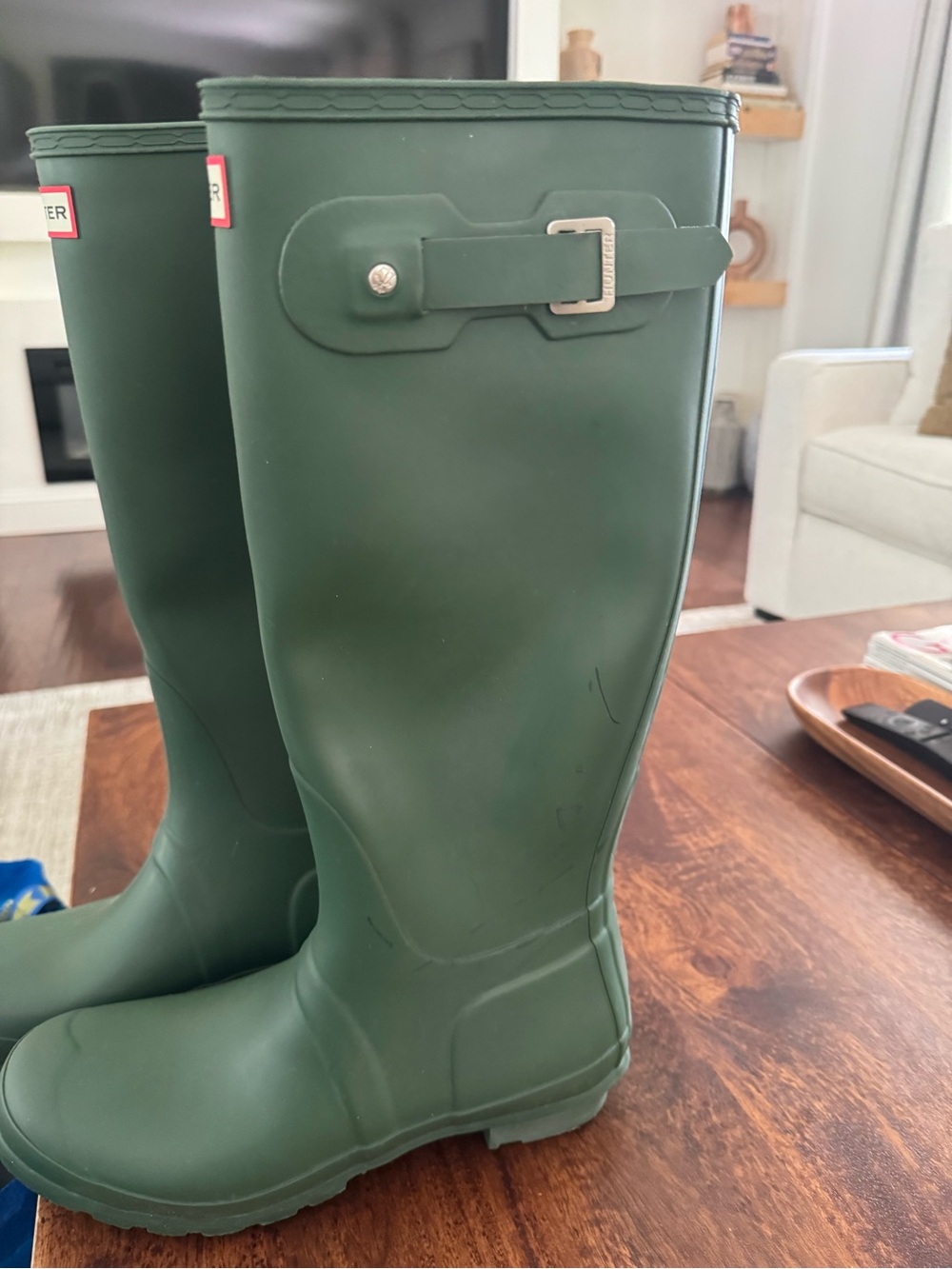HUNTER TALL rain boots HUNTER GREEN - Picture 2 of 7